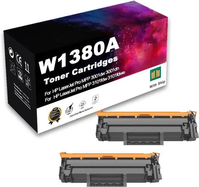Main image of Ennovor Compatible Toner Cartridge Replacement for HP W1380, 4000 Pages High Capacity Work with Laserjet Pro MFP 3001dw 3001dn MFP 3101fdw 3101fdwe Printer,2 K-1 Pack