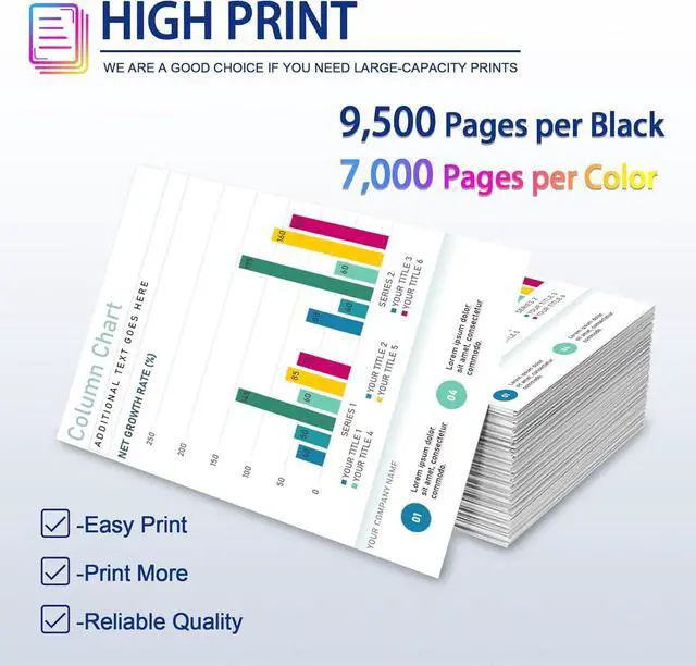 Alt view image 3 of 7 - Ennovor TN810 TN-810 Toner Cartridge 4 Pack Replacement for Brother TN810 TN-810 TN810XL TN-810XL for MFC-L9610CDN HL-L9430CDN HL-L9410CDN (TN810 BKCMY)