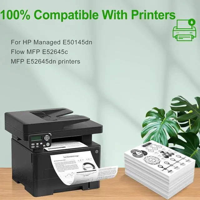 Alt view image 2 of 6 - W9008 W9008MC Black Toner Cartridge Compatible with HP W9008MC Toner use for HP Managed E50145dn Flow MFP E52645c MFP E52645dn Priners(1 Pack)