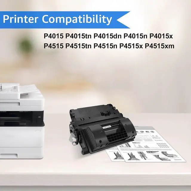 Alt view image 2 of 5 - Ennovor 4 Pack Compatible for HP 90X CE390X Toner Cartridge Black for Laserjet M602x M602n M602dn M603n M603dn M4555f M4555h M4555fskm