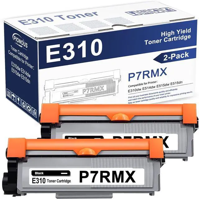 Main image of Ennovor E310 P7RMX Toner Cartridge (2-Black) PION High Yield Compatible E310dw Replacement for DELL P7RMX Toner Cartridge E310dw E514dw E515dw E515dn Printer