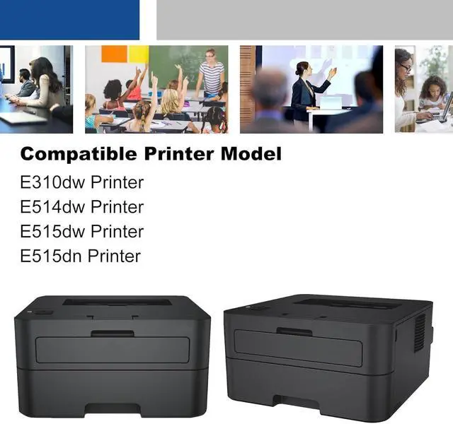 Alt view image 2 of 5 - Ennovor E310 P7RMX Toner Cartridge (2-Black) PION High Yield Compatible E310dw Replacement for DELL P7RMX Toner Cartridge E310dw E514dw E515dw E515dn Printer