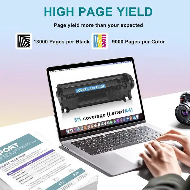 Alt view image 2 of 7 - Ennovor TNP80 Toner Cartridge Compatible for Konica Minolta TNP80 Quality Toner for Konica Minolta Bizhub C3320i C3300i Printers, 1 Pack,Combination Package ×4