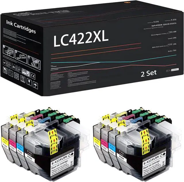 Main image of Ennovor LC422XL Ink Cartridges Compatible for Brother MFC-J5340DW MFC-J5345DW MFC-J5740DW MFC-J6540DW MFC-J6940DW Printer, with Chip, High Yield 4450 Pages, High-Definition Printing (2 Set)