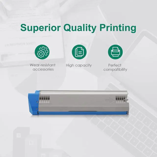 Alt view image 5 of 7 - Ennovor Compatible C911 C931 C941 Toner for OKI 45536424 45536423 45536422 45536421 Toner Cartridges Replacement Set for C911 C931 C941 C911dn C931dn C931e C941dn C941e Printers (4 Pack)