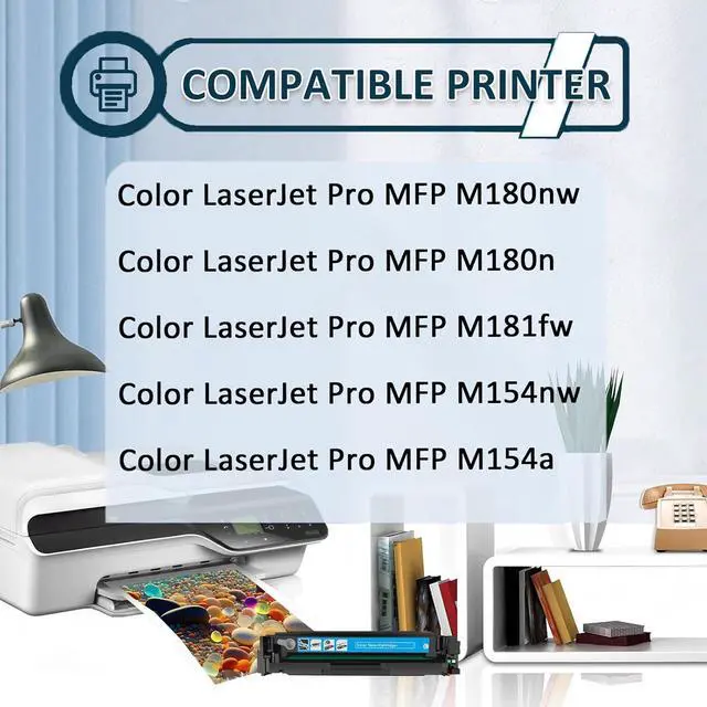 Alt view image 2 of 7 - Ennovor 204A Toner Cartridge Replaces for HP Laserjet 204A CF510A Black Toner Cartridges Replacement Toner for HP Color Laserjet Pro MFP M180nw M180n M181fw M154a Printers, 1 Pack