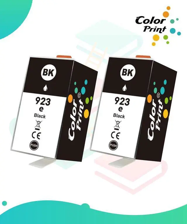 Alt view image 2 of 7 - Ennovor Compatible 923e Black Ink Cartridge Replacement for Hp 923e Ink for Office-Jet Pro 8120 8120e 8122e 8123 8130 8130e 8135e 8138e 8139e Printer (2-Pack, Black, 4K0T7LN)