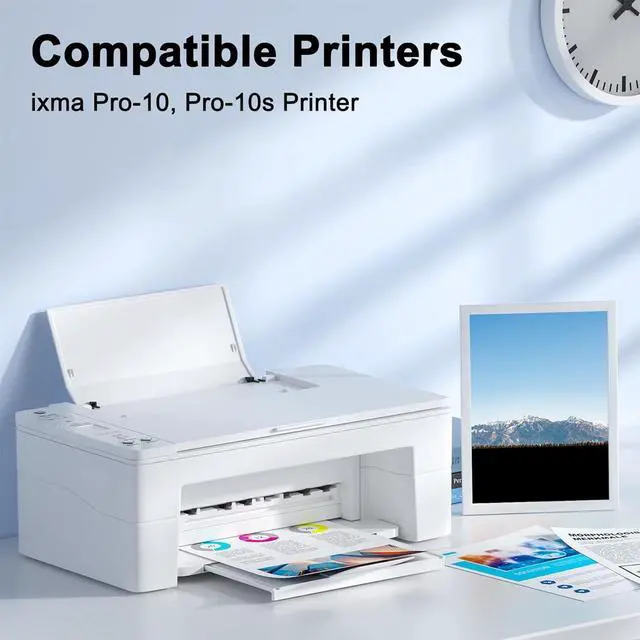 Alt view image 2 of 6 - Ennovor PGI-72 Ink Cartridges 10-Pack - High Capacity Compatible PGI 72 Ink Cartridges Replacement for Canon PIXMA Pro-10 Pro-10s Printer (MBK/PBK/C/M/Y/PM/PC/R/GY/CO)