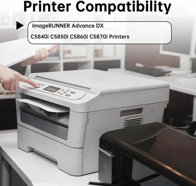 Alt view image 2 of 6 - Ennovor GPR61 Toner Cartridge Black Cyan Magenta Yellow 4 Pack, GPR-61 3763C003AA 3764C003AA 3765C003AA 3766C003AA Compatible with Canon ImageRUNNER Advance DX C5840i C5850i C5860i C5870i Printers