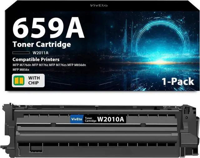 Main image of Ennovor 659A Toner Cartridge with Chip Replacement for HP 659A W2010A Toner Cartridge for Color Laser Enterprise MFP M776 M856x M856dn M776z M776dn Printer, 1 Pack 659A Toner Black