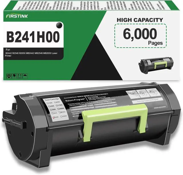 Main image of Ennovor High Yield B241H00 Toner Cartridge 6,000 Pages [with New Chip] B241H00 Black Toner Cartridge Replacement for B2442 B2546 B2650 MB2442 MB2546 MB2650 Laser Printer