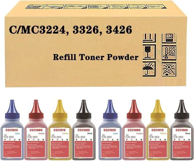 Main image of Ennovor Compatible Toner Cartridge Refill Toner Powder for Lexmark C3224dw C3326dw C3426dw MC3224adwe MC3224dwe MC3224i MC3326adwe MC3326i MC3426adw MC3426i Printer 8Pack