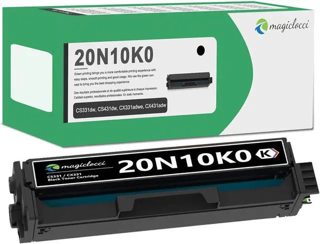 Main image of Ennovor CS331/CS331 Black Toner Cartridge 20N10K0 Compatible Replacement for Lexmark 20N10K0 Black Toner Cartridge Work fit with CS331dw, CS431dw, CX331adwe, CX431adw Printer[1Pack, 1800 Pages]