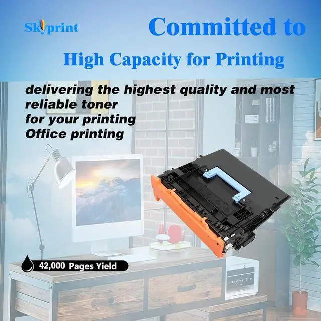 Alt view image 3 of 5 - Ennovor High Yield 147Y Black Toner Cartridge W1470Y with New Chip Compatible with HP 147Y Toner for use with HP Enterprise M610 M611 M612,MFP M634 M635 M636 Series Printer