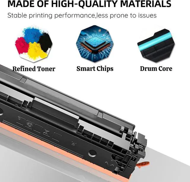Alt view image 2 of 7 - Ennovor 218A Toner (with chip) 3201dw 3301fdw Toner, Replacement for HP 218A Toner Cartridges 4 Pack Work with Color Laserjet Pro 3201dw; MFP 3301cdw 3301fdw 3301sdw | HP218 HP218A