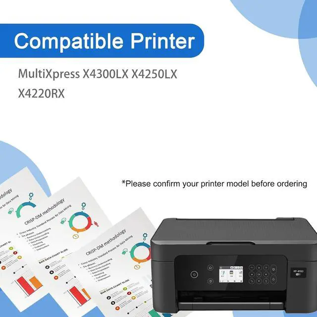 Alt view image 2 of 7 - Ennovor CLT-808S Toner Cartridge Compatible for Samsung CLT-808S CLT-K808S Black Toner Cartridges for Samsung MultiXpress X4300LX X4250LX X4220RX Printer