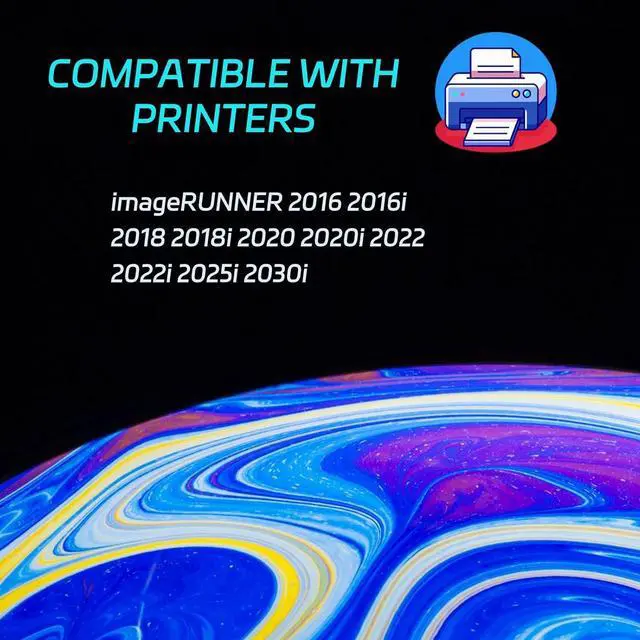 Alt view image 2 of 7 - Ennovor High Yield GPR-18 Toner Cartridges Compatible for Canon imageRUNNER 2016 2016i 2018 2018i 2020 2020i 2022 2022i 2025i 2030i Printers, Print Clearly (2-Pack Black)