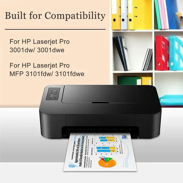 Alt view image 2 of 7 - Ennovor 138A W1380A Black Toner Cartridges (with Chip) Compatible for HP Laserjet Pro 3001dw 3001dwe MFP 3101fdw 3101fdwe Printers, High-Yield 1500 Pages,Black-1 Pack
