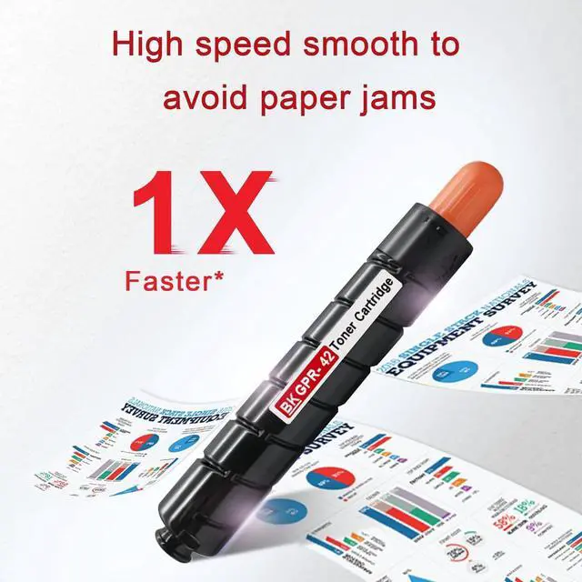 Alt view image 2 of 7 - Ennovor GPR-42 Black High-Yield Toner Cartridge 1-Pack Replacement for Canon GPR-42 Toner Cartridge for ImageRUNNER Advance 4045 4051 4245 4251 Printer.