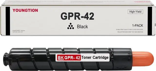 Main image of Ennovor GPR-42 Black High-Yield Toner Cartridge 1-Pack Replacement for Canon GPR-42 Toner Cartridge for ImageRUNNER Advance 4045 4051 4245 4251 Printer.