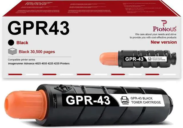 Main image of Ennovor GPR43 Toner Cartridge : 1 Pack GPR43 GPR-43 Toner PIONOS Compatible Replacement for Canon GPR43 imagerunner Advance 4025 4035 4225 4235 Printer, Black