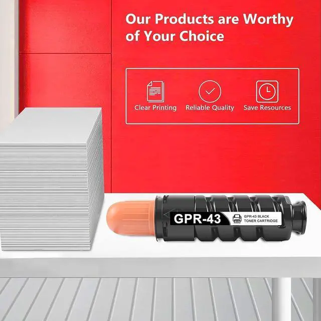 Alt view image 5 of 6 - Ennovor GPR43 Toner Cartridge : 1 Pack GPR43 GPR-43 Toner PIONOS Compatible Replacement for Canon GPR43 imagerunner Advance 4025 4035 4225 4235 Printer, Black