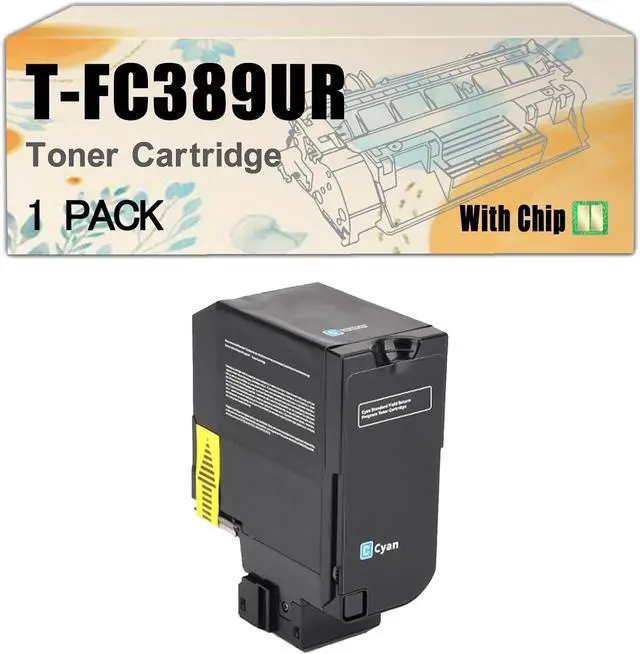 Main image of Ennovor T-FC389UKR T-FC389UCR T-FC389UMR T-FC389UYR T-FC389UR TFC389UR Toner Cartridge Compatible BK/C/M/Y Replacement for Toshiba E-Studio 389CS 479CS Printers Cyan*1