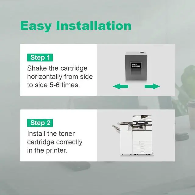 Alt view image 6 of 7 - MP-C8002 Toner Cartridge Compatible with Ricoh MPC8002 Toner use for Ricoh MP C6502 C8002 Printer (842083 842084 842085 842086)