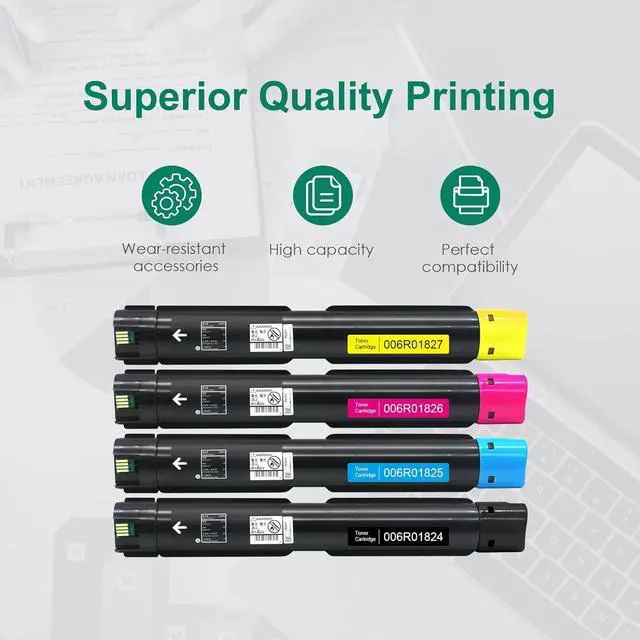 Alt view image 5 of 7 - Ennovor Remanufactured C7120 Extra High Yield Toner Cartridge Replacement for Xerox Versalink 006R01824 006R01825 006R01826 006R01827 for VersaLink C7120 C7125 C7130 Printer ( BK C M Y ) 4 Pack