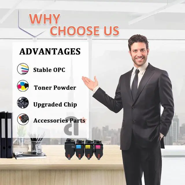 Alt view image 4 of 7 - Ennovor TNP81 Toner Cartridges Replacement for Konica Minolta TNP-81 TNP81K TNP81C TNP81M TNP81Y Toner Cartridge Compatible for Konica Minolta Bizhub C3300i C4000i Printers, 1 Black