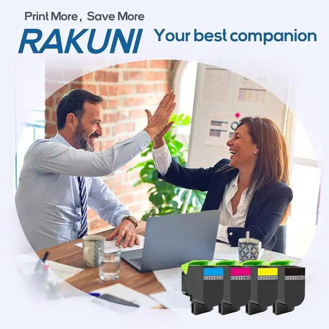 Alt view image 6 of 6 - Ennovor C2310 C2325 Remanufactured Toner Cartridge Replacement for Lexmark C2310K0 C2310C0 C2310M0 C2310Y0 C2325dw MC2325adw C2425dw C2325 MC2425adw C2535dw MC2535adwe MC2640adwe (High Yeild, 4Pack)