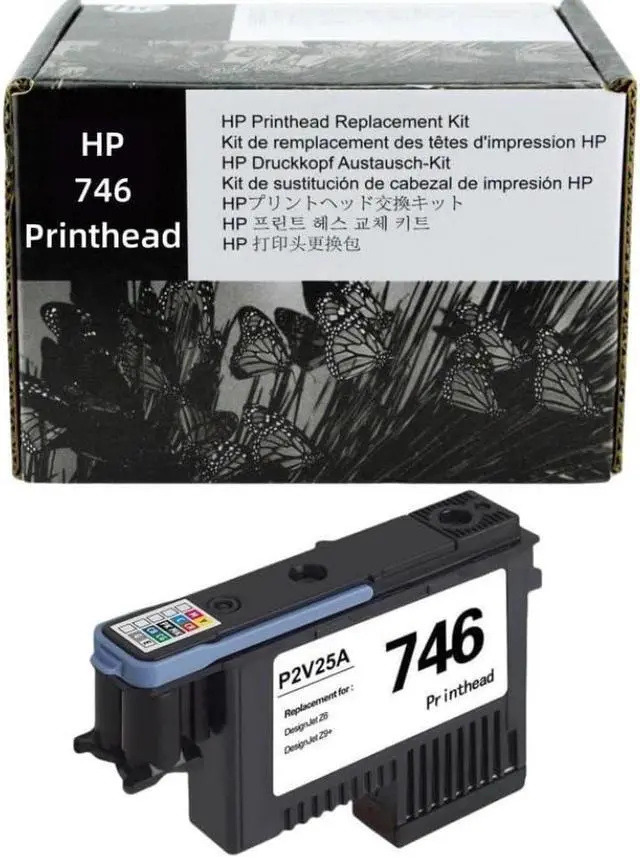 Alt view image 3 of 5 - Ennovor Universal Printhead Compatible with 746 P2V25A Z6 Z9 Plotter Four Color Printhead
