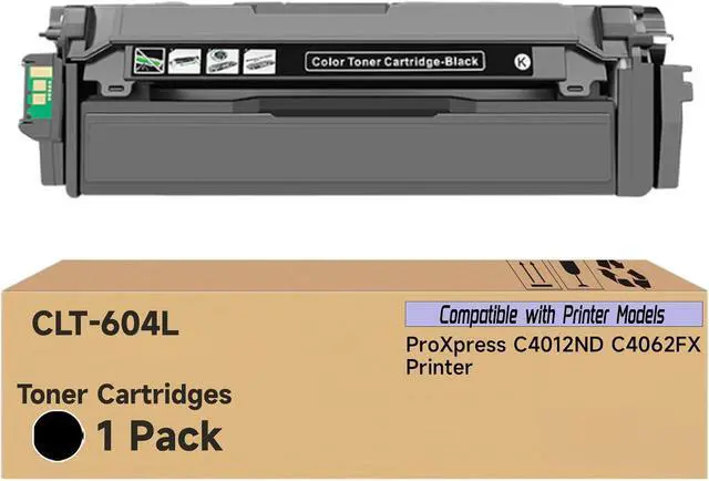 Main image of Ennovor CLT-604L SU215A CLT-K604L CLT-C604L CLT-M604L CLT-Y604L Toner Cartridges Compatible with Samsung ProXpress C4012ND C4062FX Printer, High Yield 16000 Pages, Ultra Clear Printing (Black)