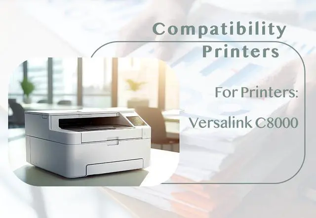Alt view image 3 of 6 - Ennovor VersaLink C8000 Toner Cartridge Extra High Capacity Replacement for Xerox C8000 106R04049 106R04048 106R04047 106R04046 Work for Versalink C8000 Printer (4-Color)