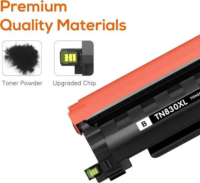 Alt view image 4 of 6 - Compatible TN830XL TN830 Toner Replacement for Brother TN830XL TN830/XL/V Toner Work with HL-L2460DW HL-L2405W HL-L2400D HL-L2480DW MFC-L2820DW XL MFC-L2900DW DCP-L2640DW Printer (4 Black)