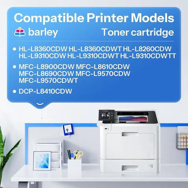 Alt view image 2 of 7 - Ennovor TN-431 TN431 4-Color Toner Cartridge Set 4 Pack Compatible TN431 TN-431 MFC L8900CDW Toner Cartridges Replacement for Brother TN431 TN-431 MFC-L8900CDW HL-L8360CDW Printer Ink.