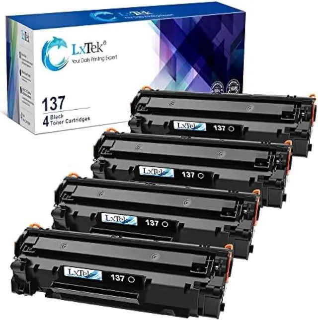Main image of Ennovor LxTek Compatible Toner Cartridge Replacement for Canon 137 Toner Cartridge CRG137 CRG 137 to use with ImageClass D570 MF236n MF232w MF216n MF244dw MF242dw MF232w(4 Pack, Black)