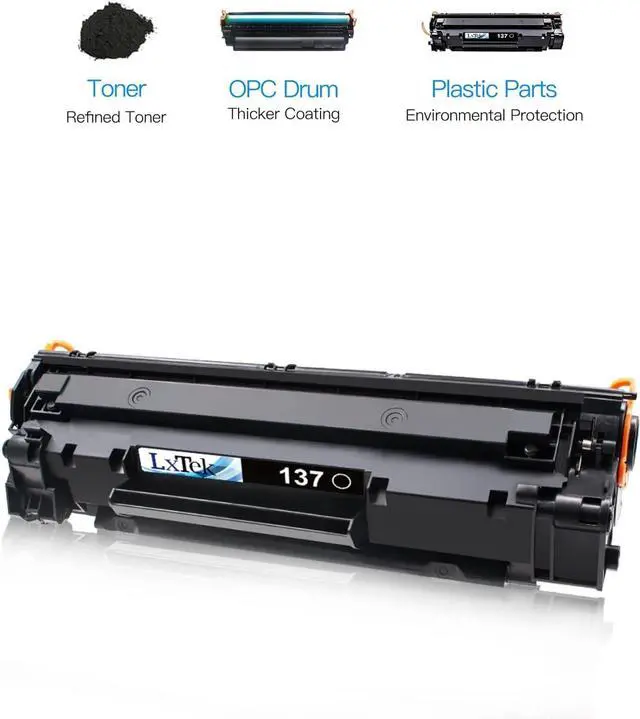 Alt view image 5 of 7 - Ennovor LxTek Compatible Toner Cartridge Replacement for Canon 137 Toner Cartridge CRG137 CRG 137 to use with ImageClass D570 MF236n MF232w MF216n MF244dw MF242dw MF232w(4 Pack, Black)
