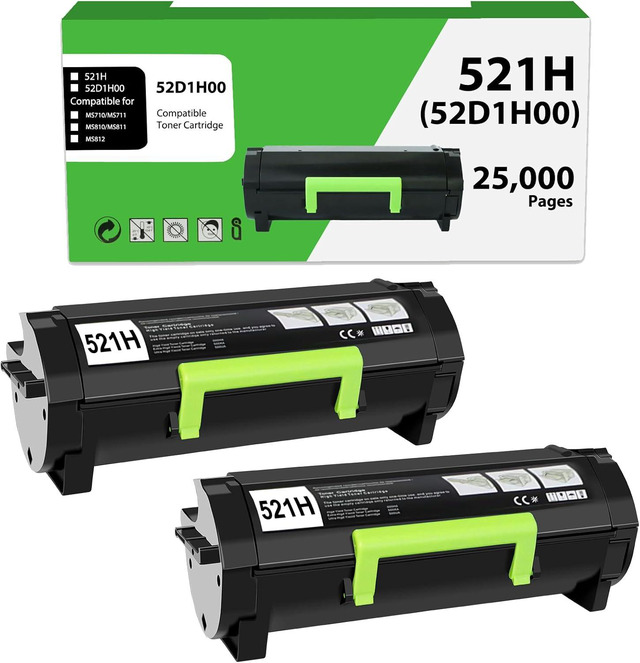 521H 52D1H00 Toner Cartridge Compatible Replacement For Lexmark 521H 521H 52D1H00 Toner Cartridge Compatible Replacement For Lexmark 521H