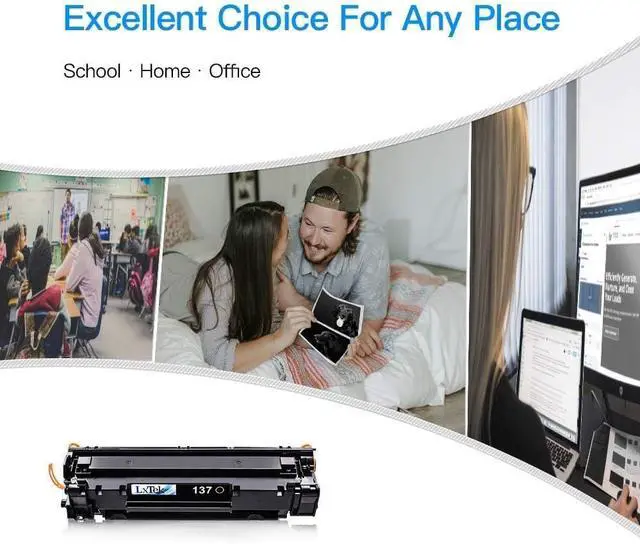 Alt view image 7 of 7 - Ennovor LxTek Compatible Toner Cartridge Replacement for Canon 137 Toner Cartridge CRG137 CRG 137 to use with ImageClass D570 MF236n MF232w MF216n MF244dw MF242dw MF232w(4 Pack, Black)
