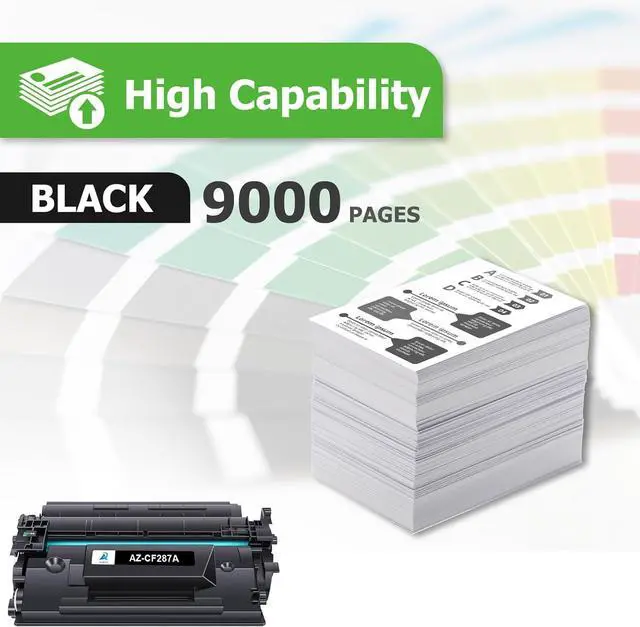 Alt view image 2 of 6 - Ennovor Aztech Compatible Toner Cartridge Replacement for HP 87A CF287A 87X CF287X Enterprise M506 M506dn M506n M506x Pro M501 M501dn M527 M527dn Printer (Black, 2-Pack)