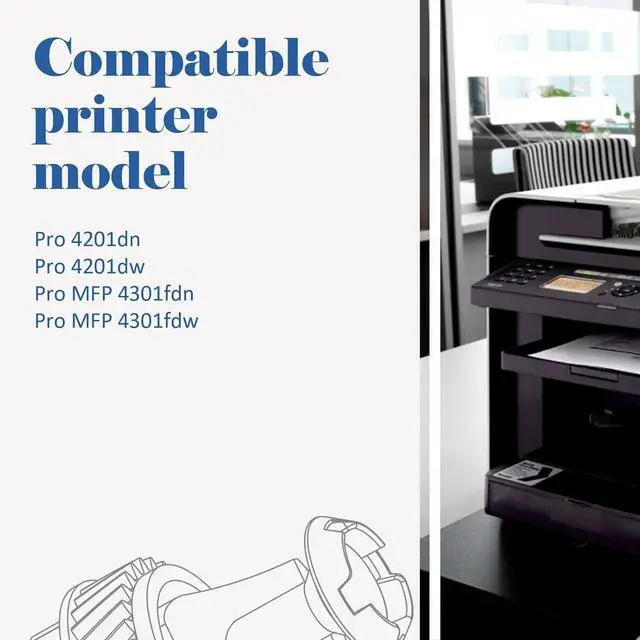 Alt view image 2 of 7 - Ennovor 210A Toner Cartridges 4 Pack: 210X 4301fdw Compatible for HP 210A 210 Toner Cartridges Set Color Pro MFP 4301fdn Pro 4201dw 4201dn Series Printer W2100A W2100X High Yield Ink (with Chip)
