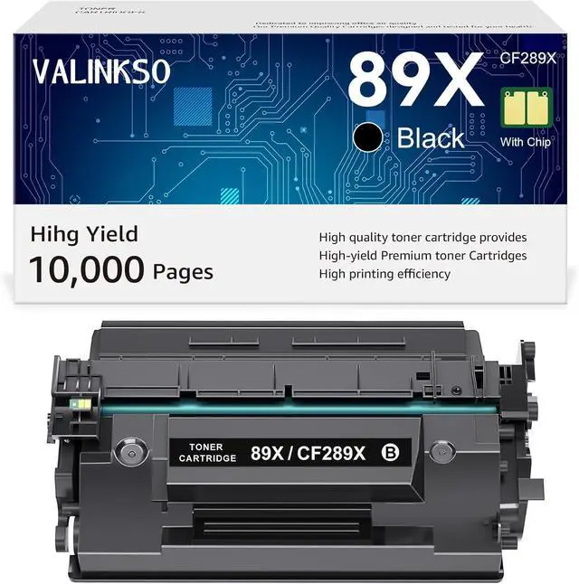Main image of Ennovor CF289X 89X 89A Black Toner Cartridge (with Chip) Compatible Replacement for HP 89X CF289X 89A CF289A for Enterprise M507n M507dn M507x M507dng MFP M528dn M528f M528c M528z M507 M528 Printer