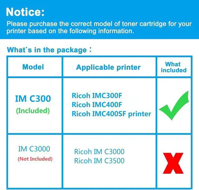Alt view image 2 of 6 - Ennovor LCL IMC300 IMC400 Black Toner Cartridge Replacement for Ricoh IM C300 C300F C400 C400F 842378 for Ricoh IMC300F IMC400F IMC400SF Printer (1-Pack)