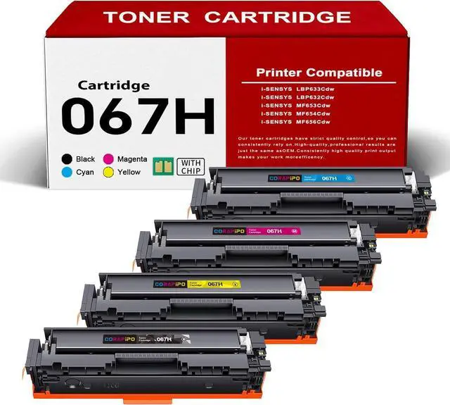 Main image of Ennovor 067H 067 Toner Cartridges Set Compatible for Canon 067H 067 Toner Cartridge Work with Canon ImageClass MF656Cdw MF654Cdw LBP632Cdw LBP633Cdw Ink|067H B/C/Y/M,4Pack 067H Toner