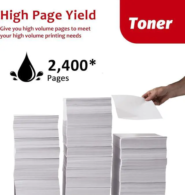 Alt view image 3 of 6 - Ennovor High-Yield 104 Black Toner Cartridge (2-Pack) - Vsenk Compatible CRG-104 Toner Replacement for 104 Toner for imageCLASS D420 D480 MF4150d MF4270dn MF4370dn FAXPHONE L120 L90 Printer, 0263B001
