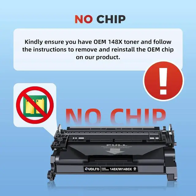 Alt view image 2 of 7 - Ennovor 148X Toner Cartridge (No Chip) - Replacement for HP 148A Toner Cartridge, 148X W1480X Compatible with HP Laserjet Pro 4001dw 4001dn 4001n MFP 4101fdw 4101fdn Series Printers (Black, 1 Pack)