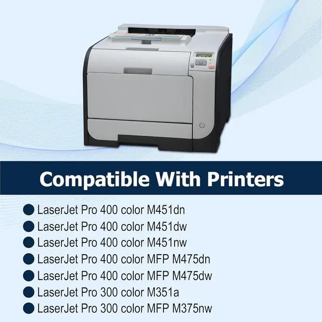 Alt view image 2 of 7 - Ennovor 305A Black Toner Cartridge Replacement for HP 305A Black CE410A for Laserjet Pro 400 Color M451dn M451dw M451nw Pro 300 M375nw M475dw M475dn Printe (2 Pack)