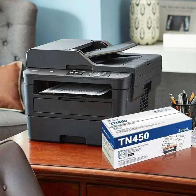Alt view image 6 of 7 - Ennovor TN-450 TN450 Toner Cartridge Black High Yield Replacement for Brother TN450 HL-2270dw HL-2280dw MFC-7860dw IntelliFax 2840 2940 Printer TN4502PK Toner
