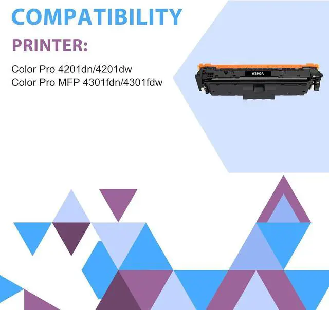 Alt view image 2 of 7 - Ennovor 210A Toner Cartridges 4 Pack 4301fdw 210X Compatible for HP 210A 210 Toner Cartridges Replacement for HP Color Laserjet Pro MFP 4301fdw 4301fdn Pro 4201dw 4201dn Series Printer Ink (with Chip)